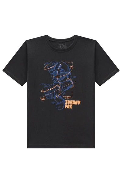 Camiseta em Meia Malha 86322 Johnny Fox Teen Menino
