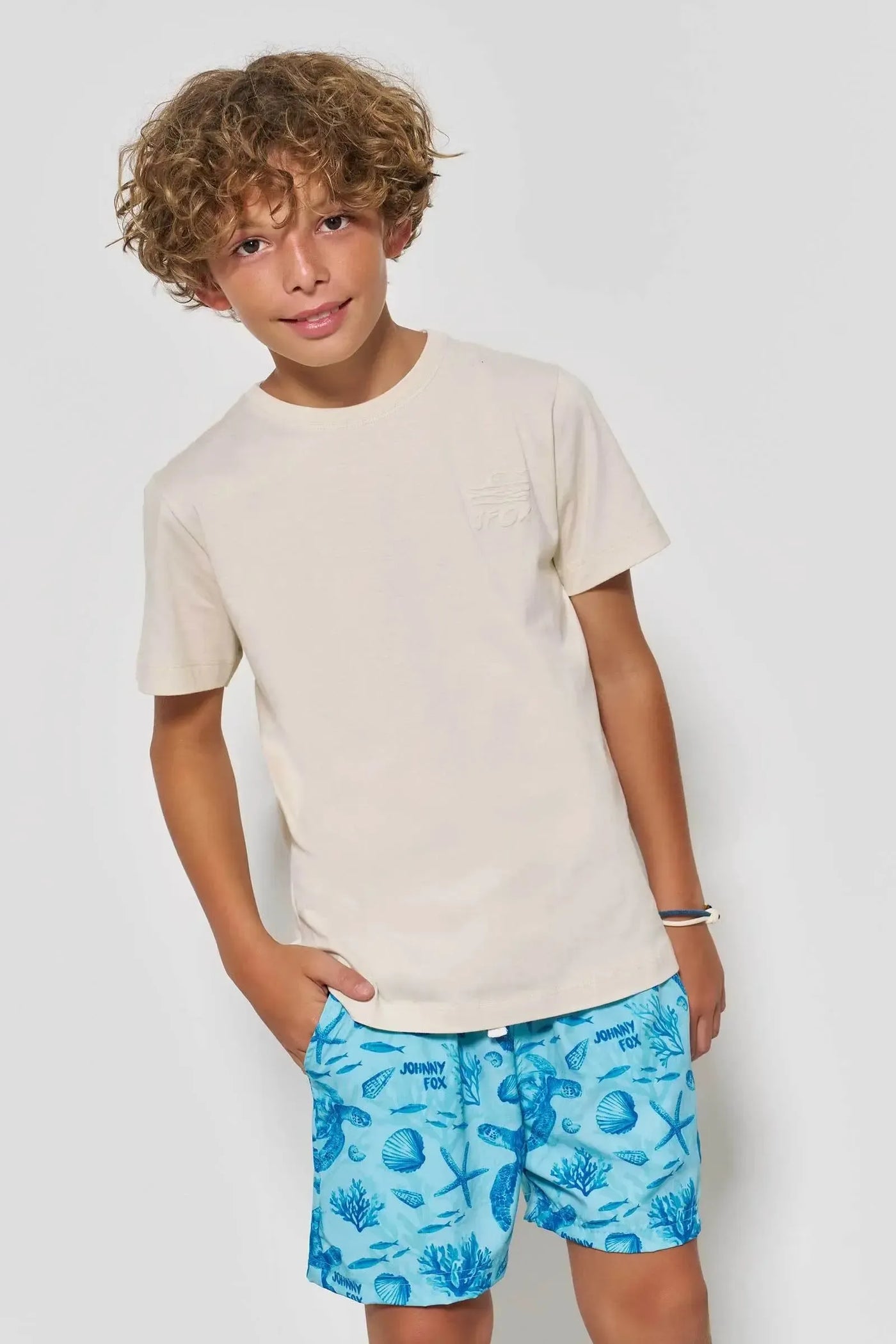 Camiseta em Meia Malha 86829 Johnny Fox Teen Menino