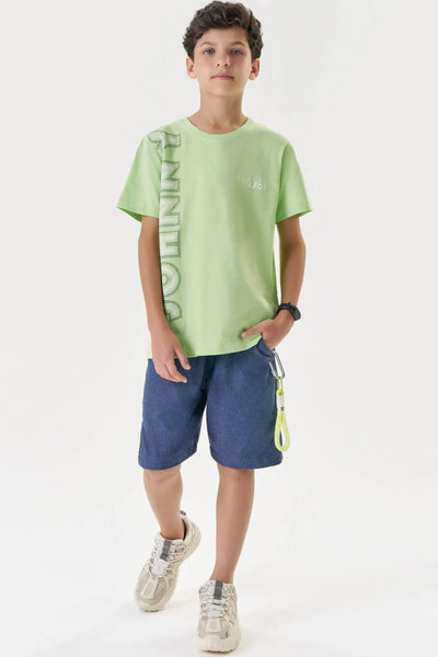 Camiseta em Meia Malha 86865 Johnny Fox Teen Menino