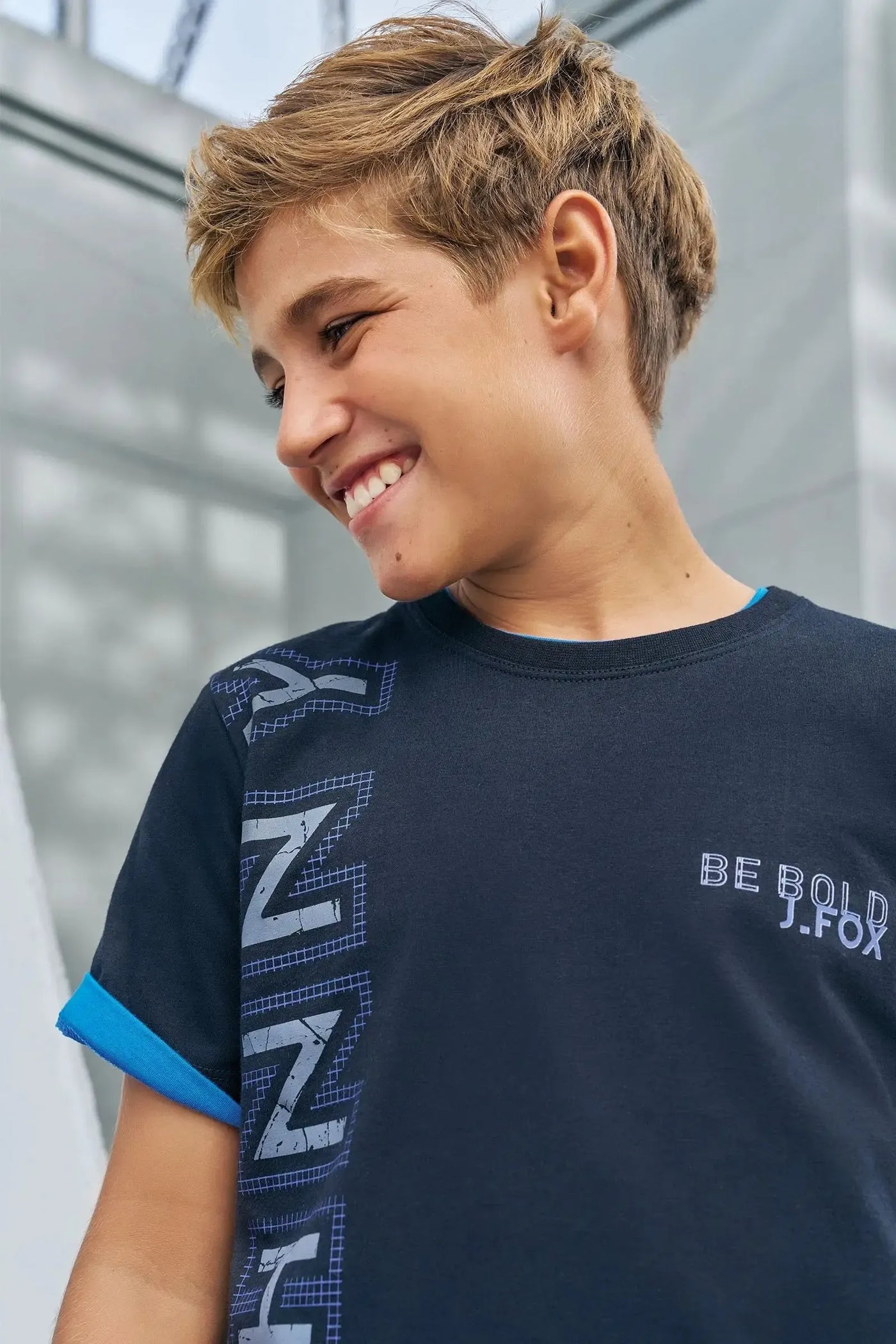 Camiseta em Meia Malha 86865 Johnny Fox Teen Menino