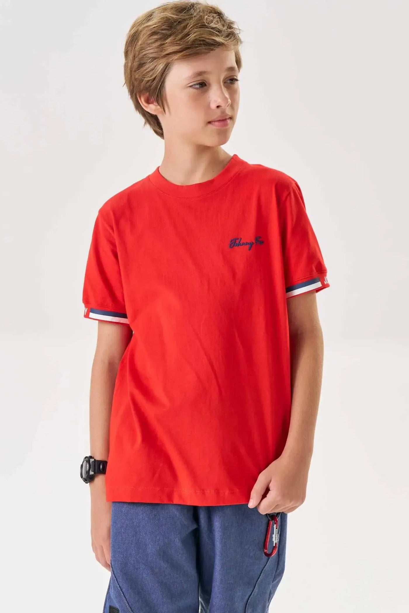 Camiseta em Meia Malha 87001 Johnny Fox Teen Menino