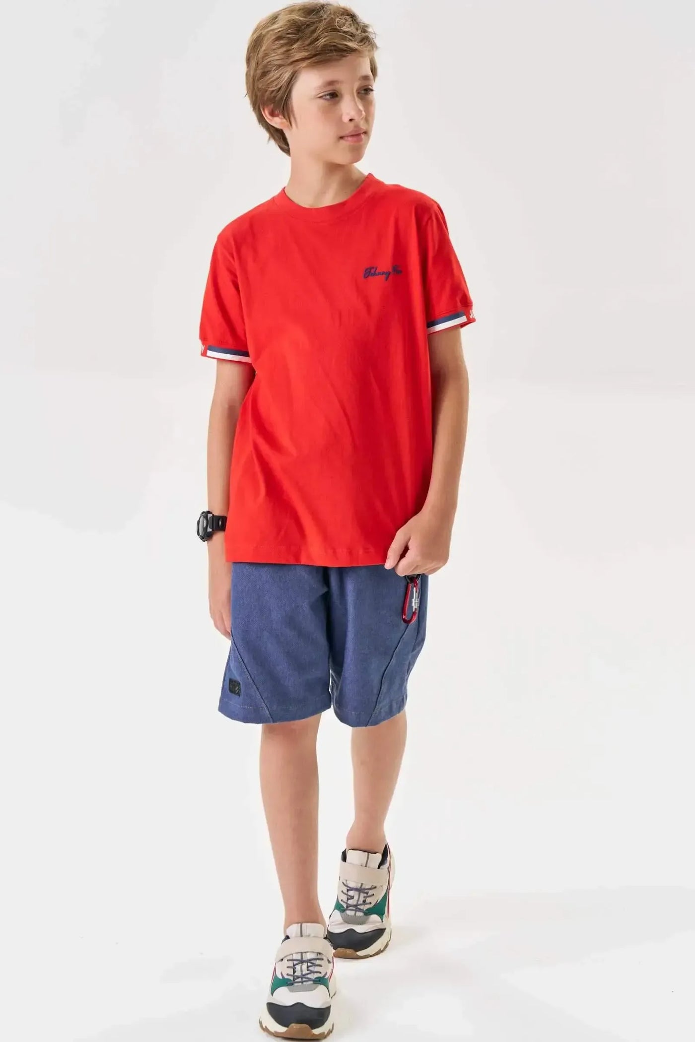 Camiseta em Meia Malha 87001 Johnny Fox Teen Menino