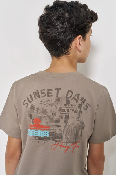 Camiseta em Meia Malha 87006 Johnny Fox Teen Menino