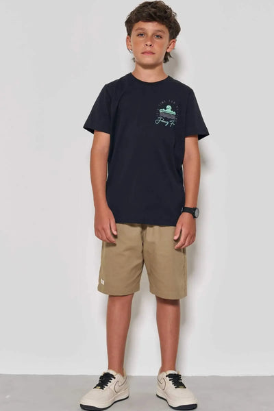 Camiseta em Meia Malha 87006 Johnny Fox Teen Menino
