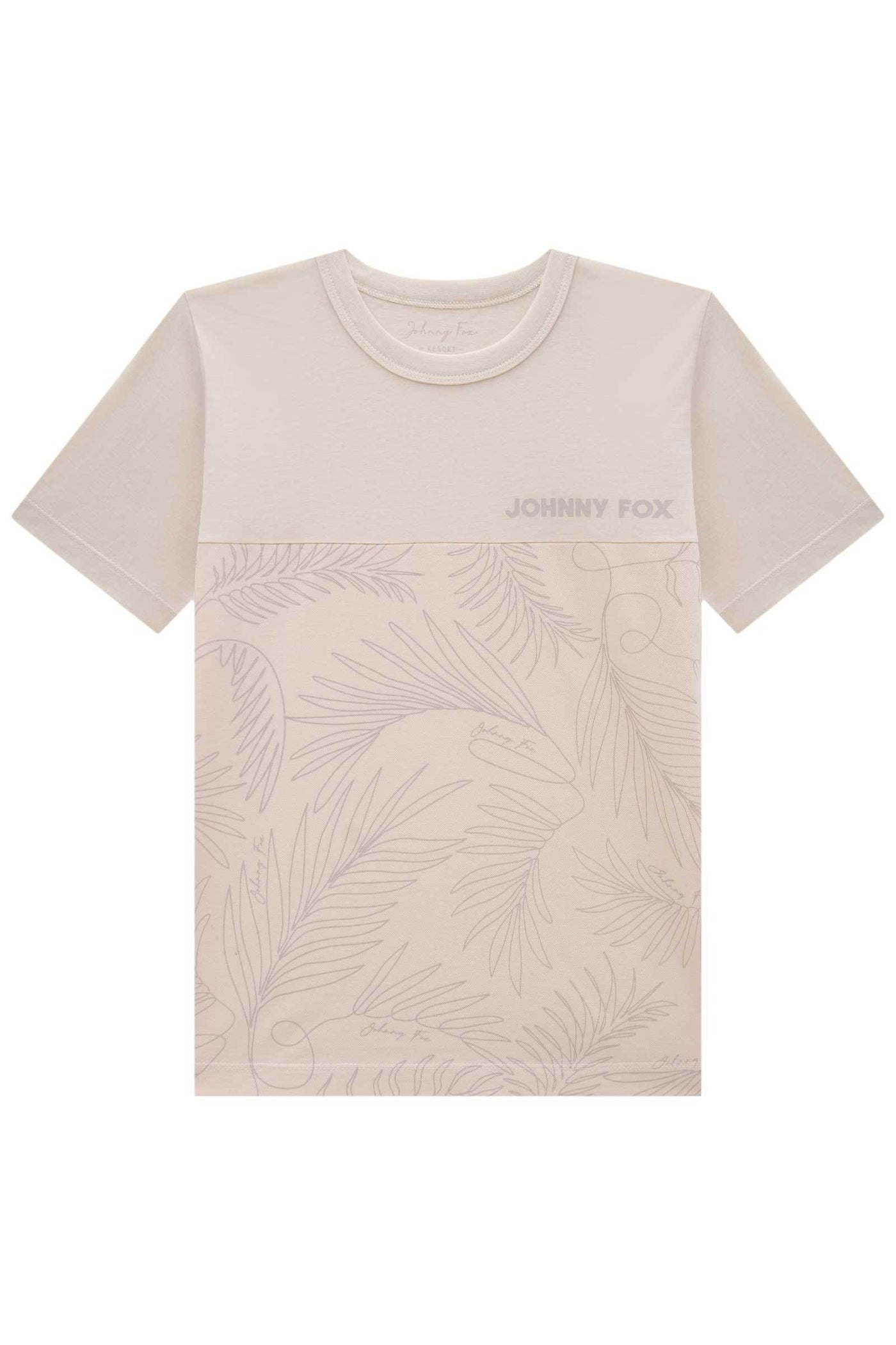 Camiseta em Meia Malha com Detalhe em Piquet 83579 Johnny Fox Teen Menino