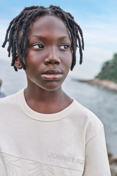 Camiseta em Meia Malha com Detalhe em Piquet 83579 Johnny Fox Teen Menino