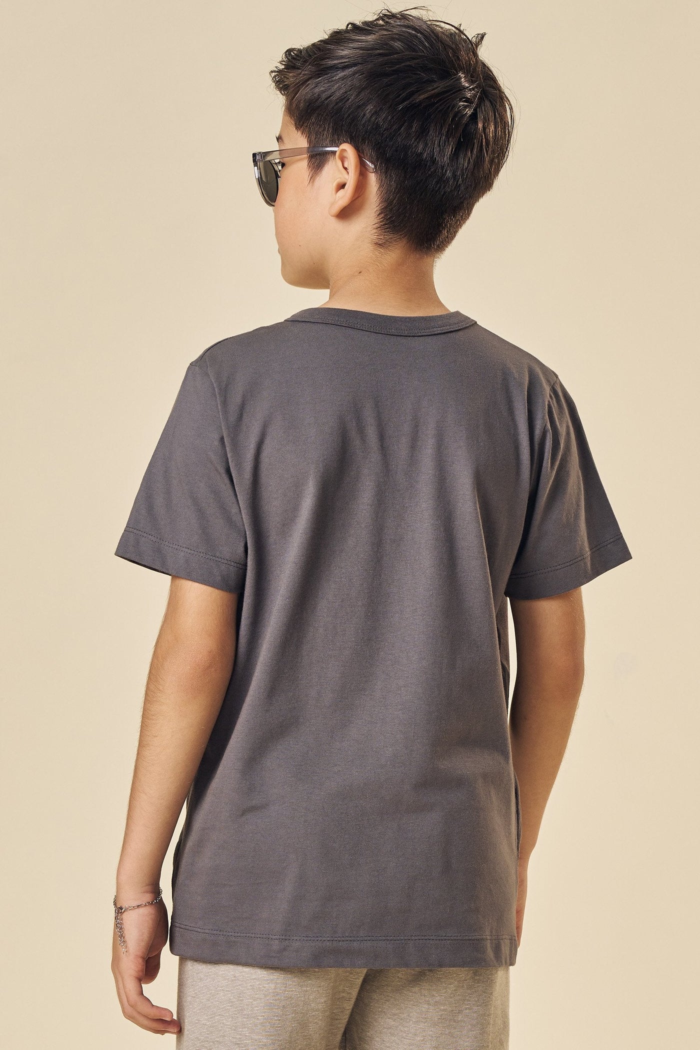 Camiseta em Meia Malha com Detalhe em Piquet 83579 Johnny Fox Teen Menino