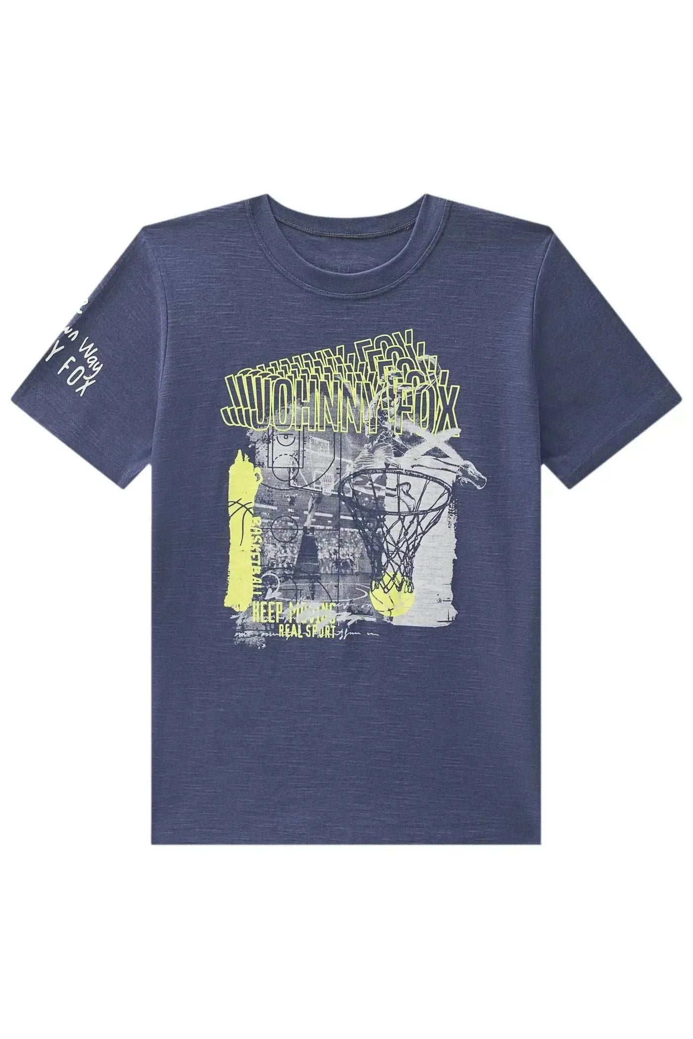 Camiseta em Meia Malha Flamê 88611 Johnny Fox Teen Menino