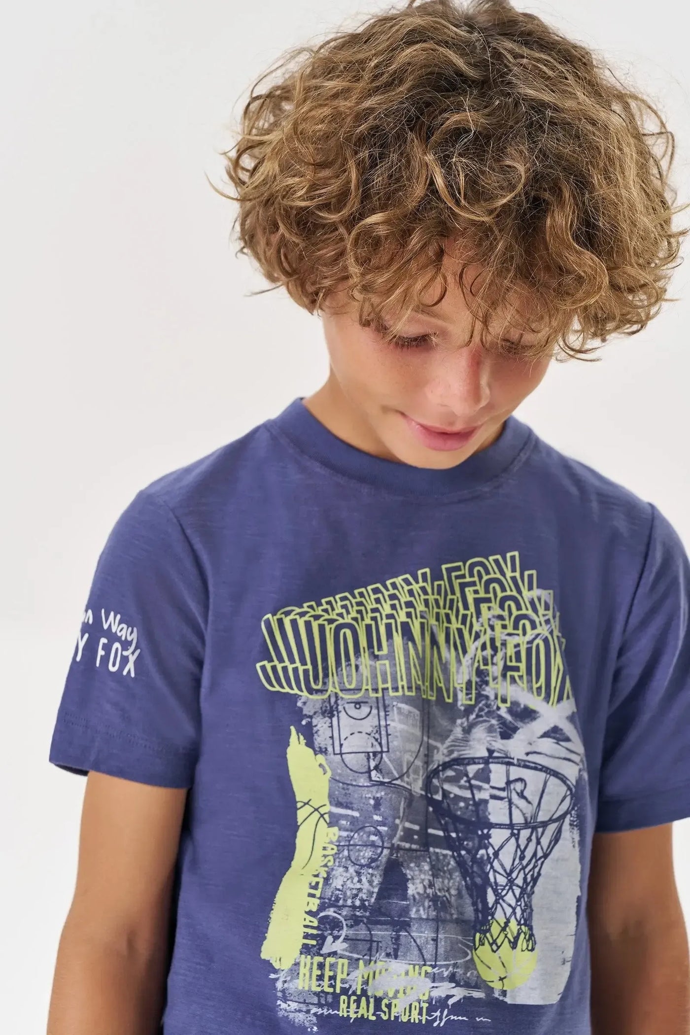 Camiseta em Meia Malha Flamê 88611 Johnny Fox Teen Menino