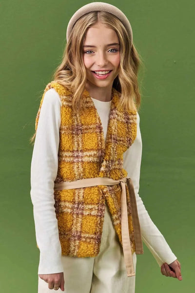 Colete Alongado em Pelo Sintético 80238 Lilimoon Teen Menina