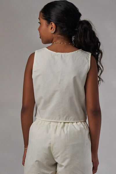 Colete Cropped em Alfaiataria Amore 86533 Lilimoon Teen Menina