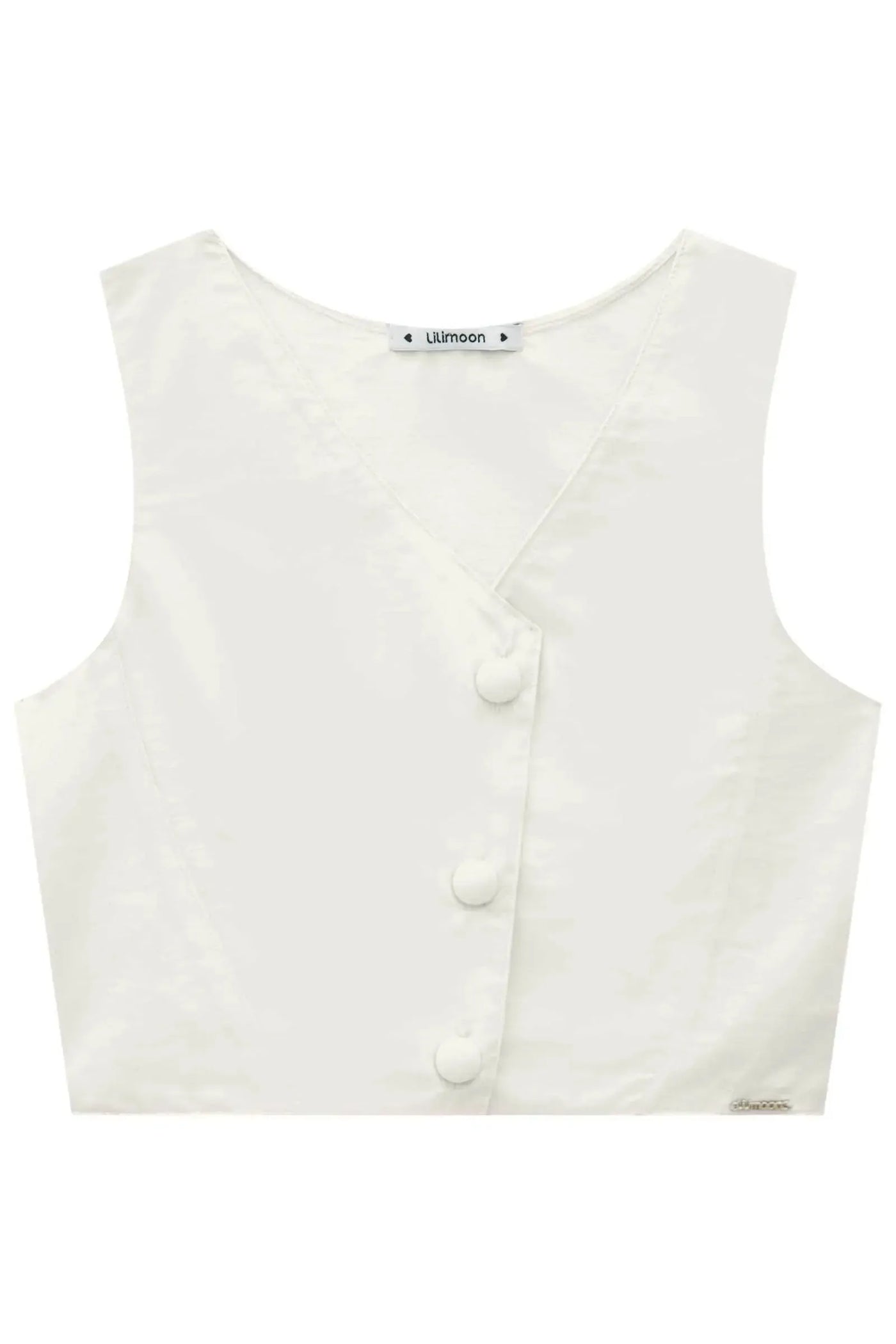 Colete Cropped em Alfaiataria Amore 86533 Lilimoon Teen Menina