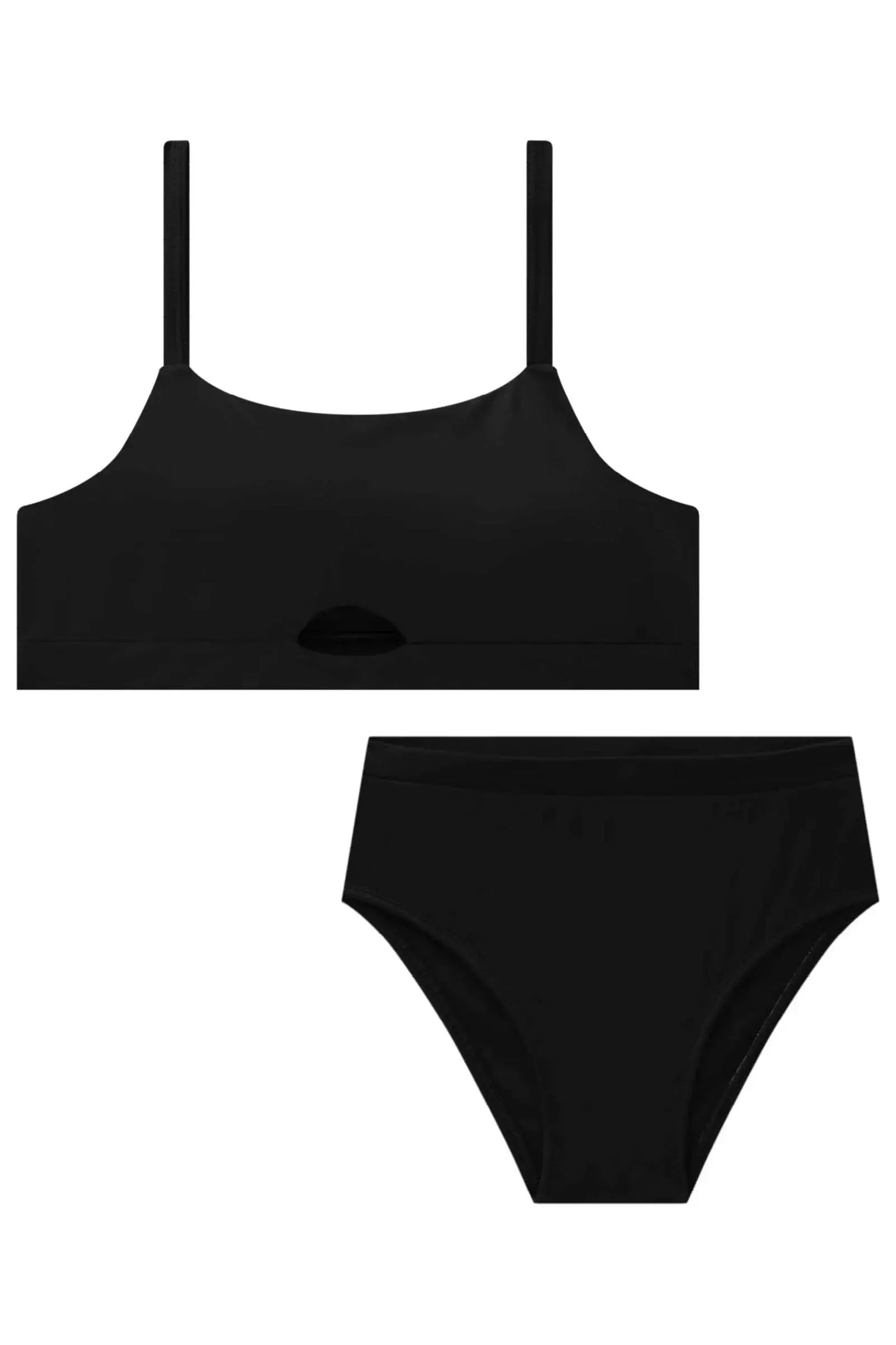 Conjunto de Biquíni com Top e Calcinha Tradicional em Malha UV Dry 50+ 87854 Lilimoon Teen Menina