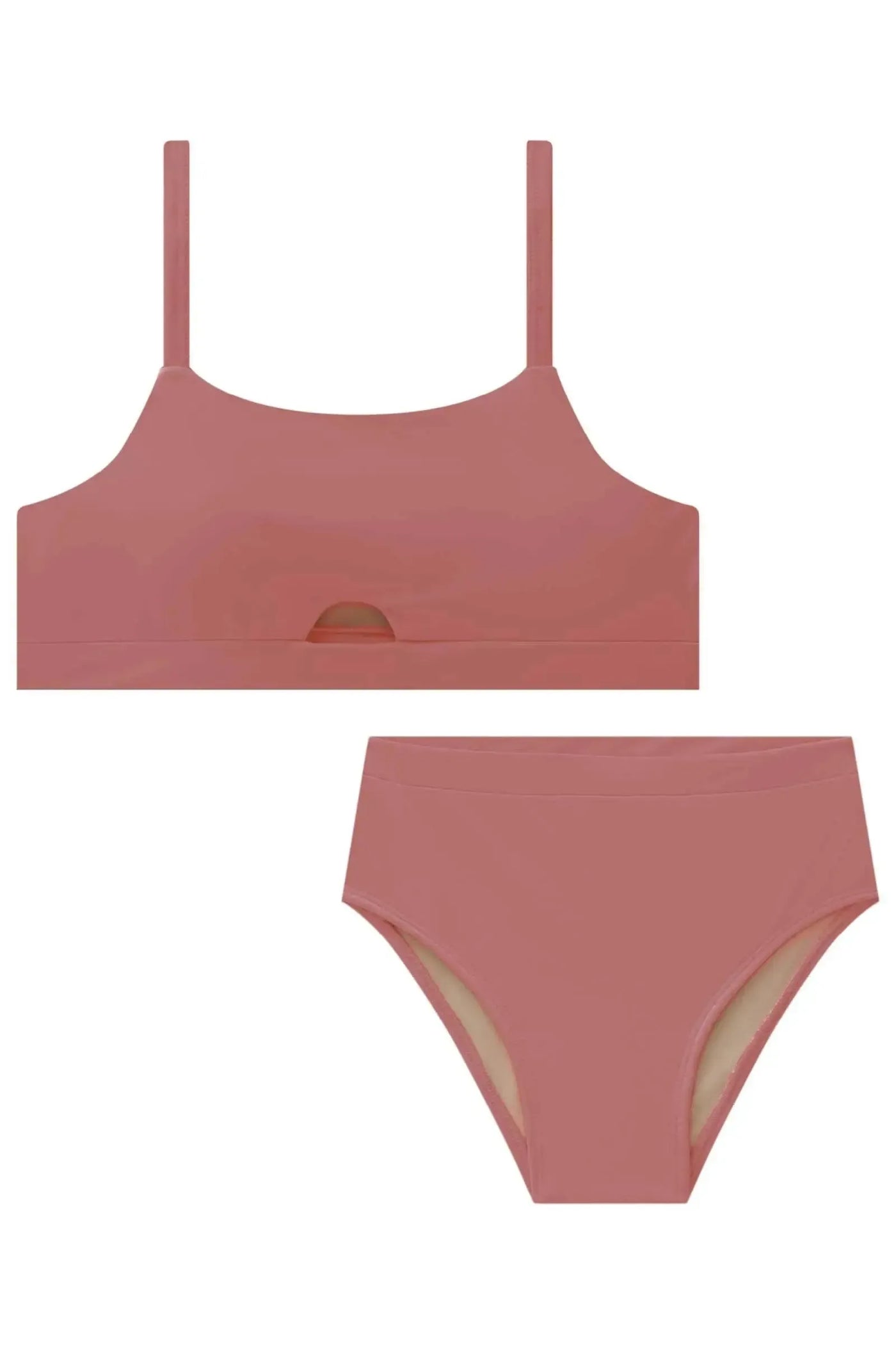 Conjunto de Biquíni com Top e Calcinha Tradicional em Malha UV Dry 50+ 87854 Lilimoon Teen Menina