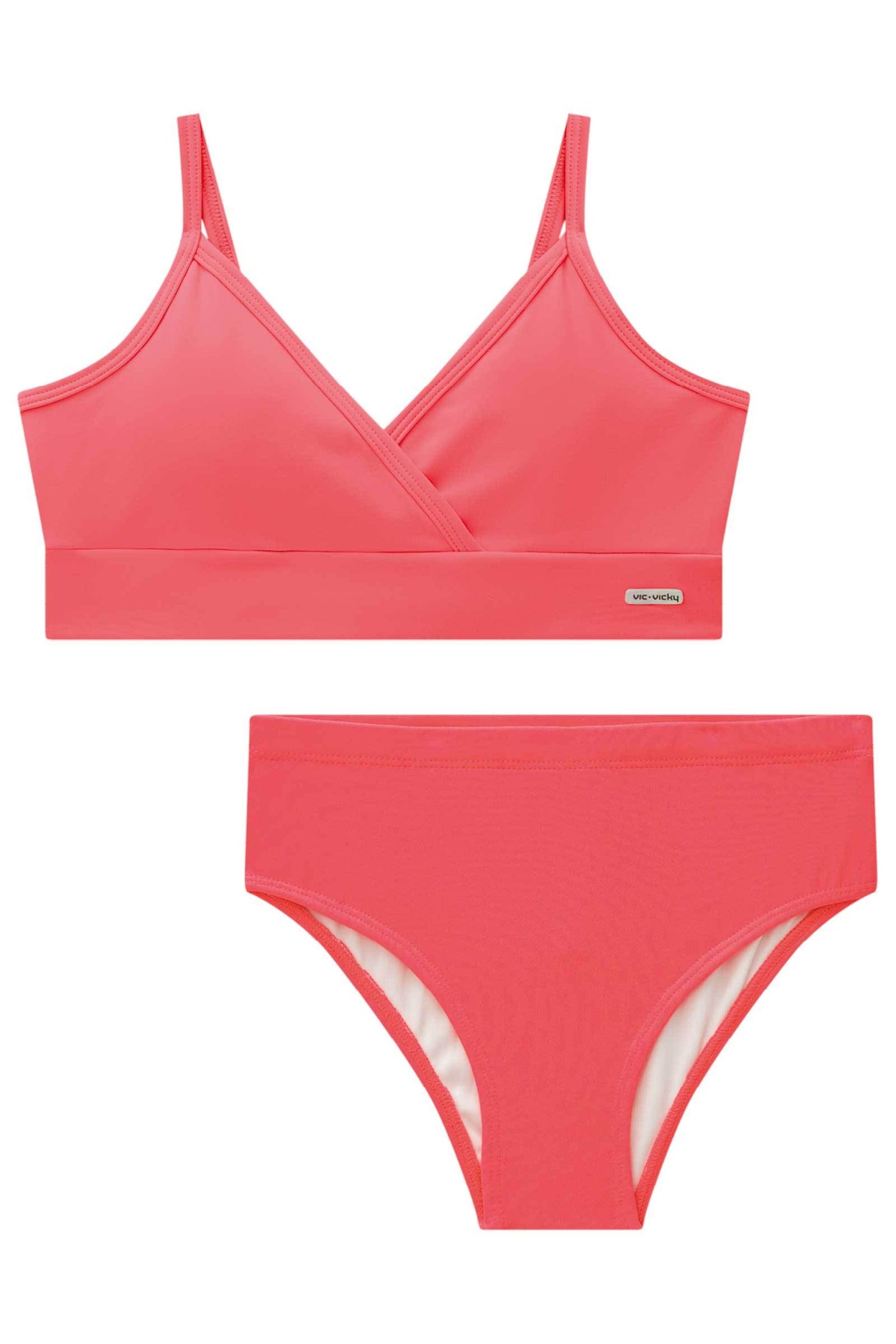 Conjunto de Biquíni Tradicional em Malha Poliamida UV 50+ 84376 Vic&Vicky Teen Menina