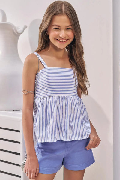 Conjunto de Blusa em Alfaiataria Verano e Shorts em Sarja com Elastano 87469 Lilimoon Teen Menina