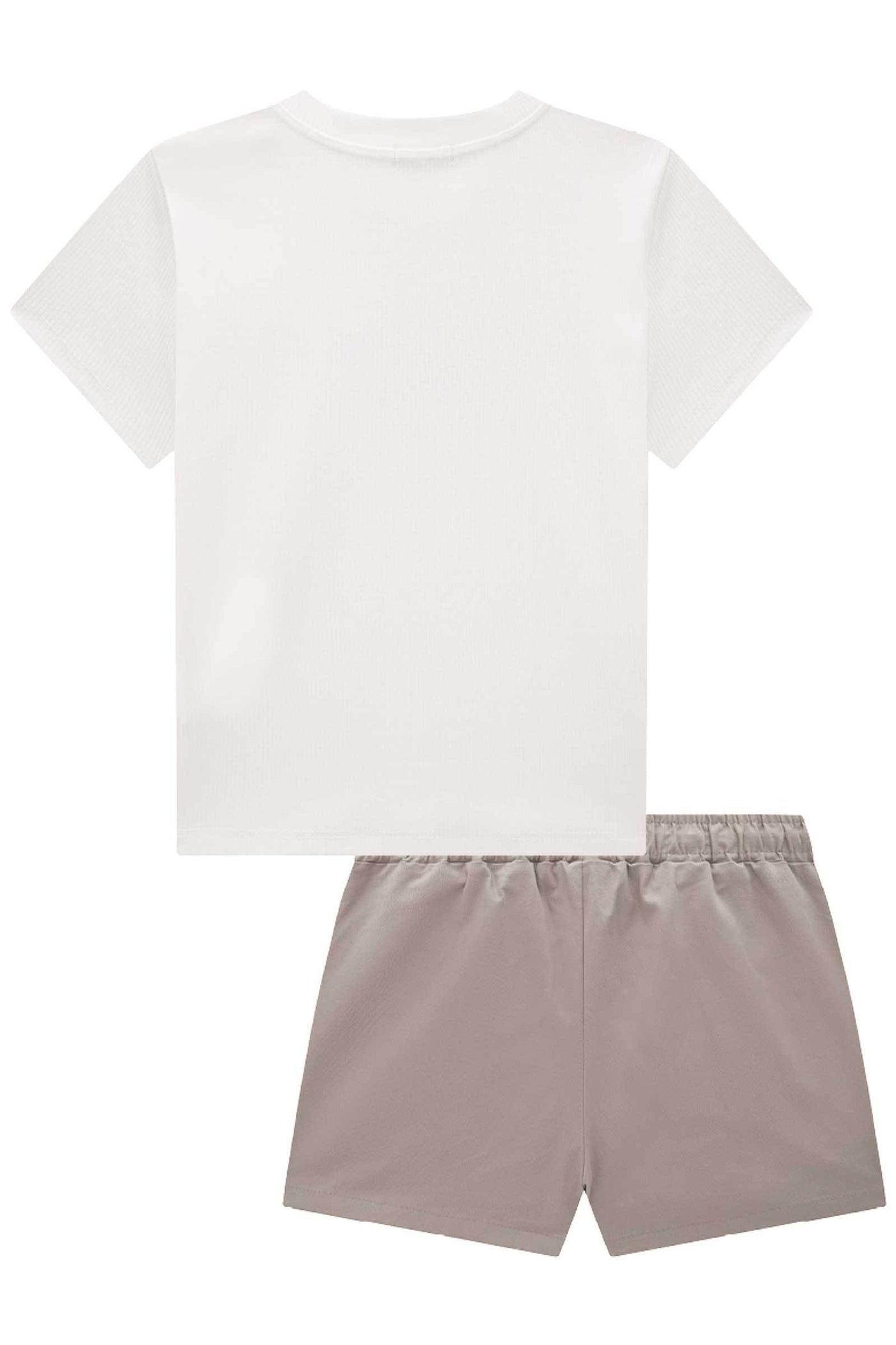 Conjunto de Blusa em Canelado Liz e Short Saia em Sarja com Elastano 83923 Vic&Vicky Teen Menina