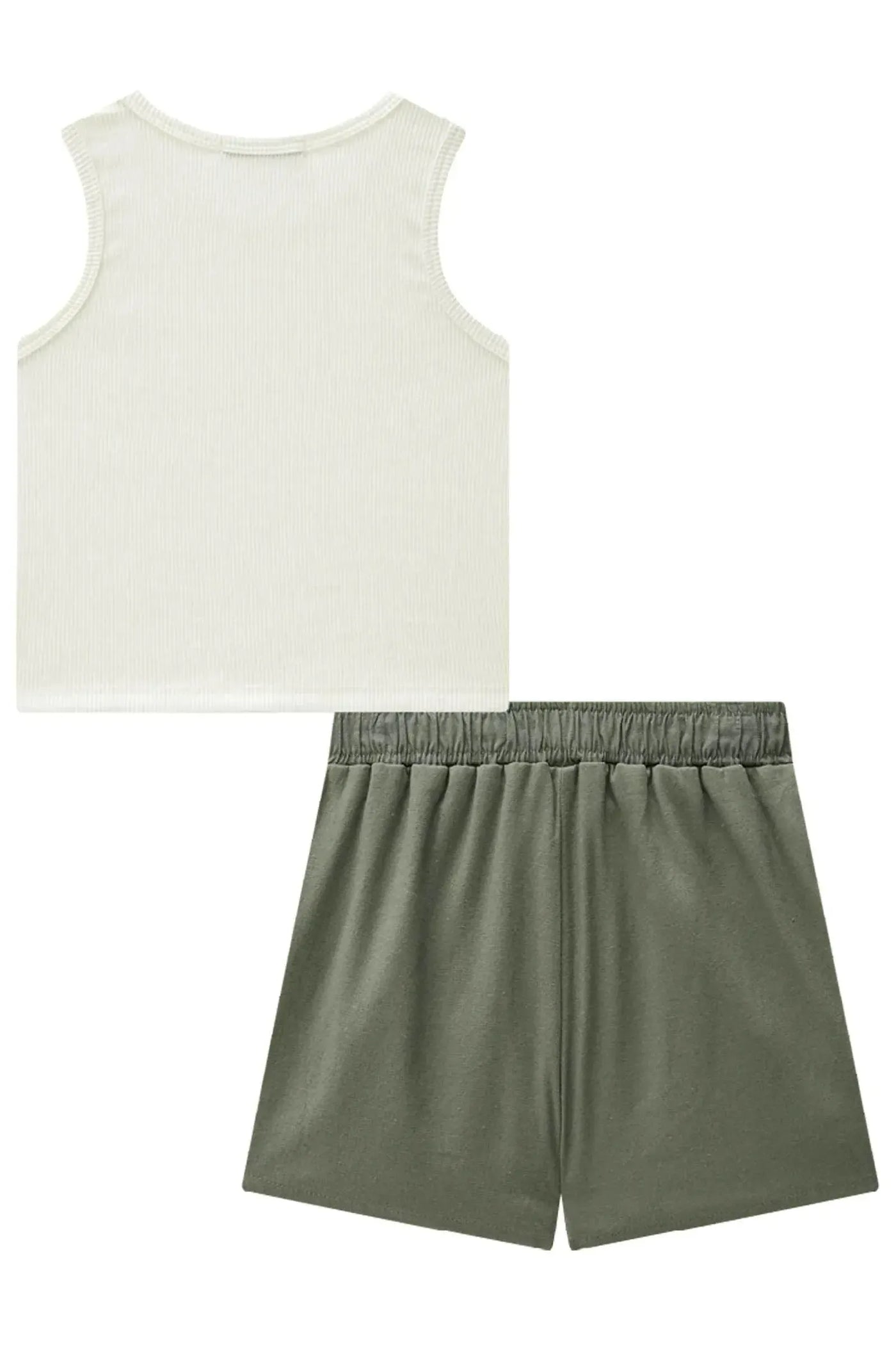 Conjunto de Blusa em Soft Line e Short Saia em Visco Linho Stretch 86593 Lilimoon Teen Menina