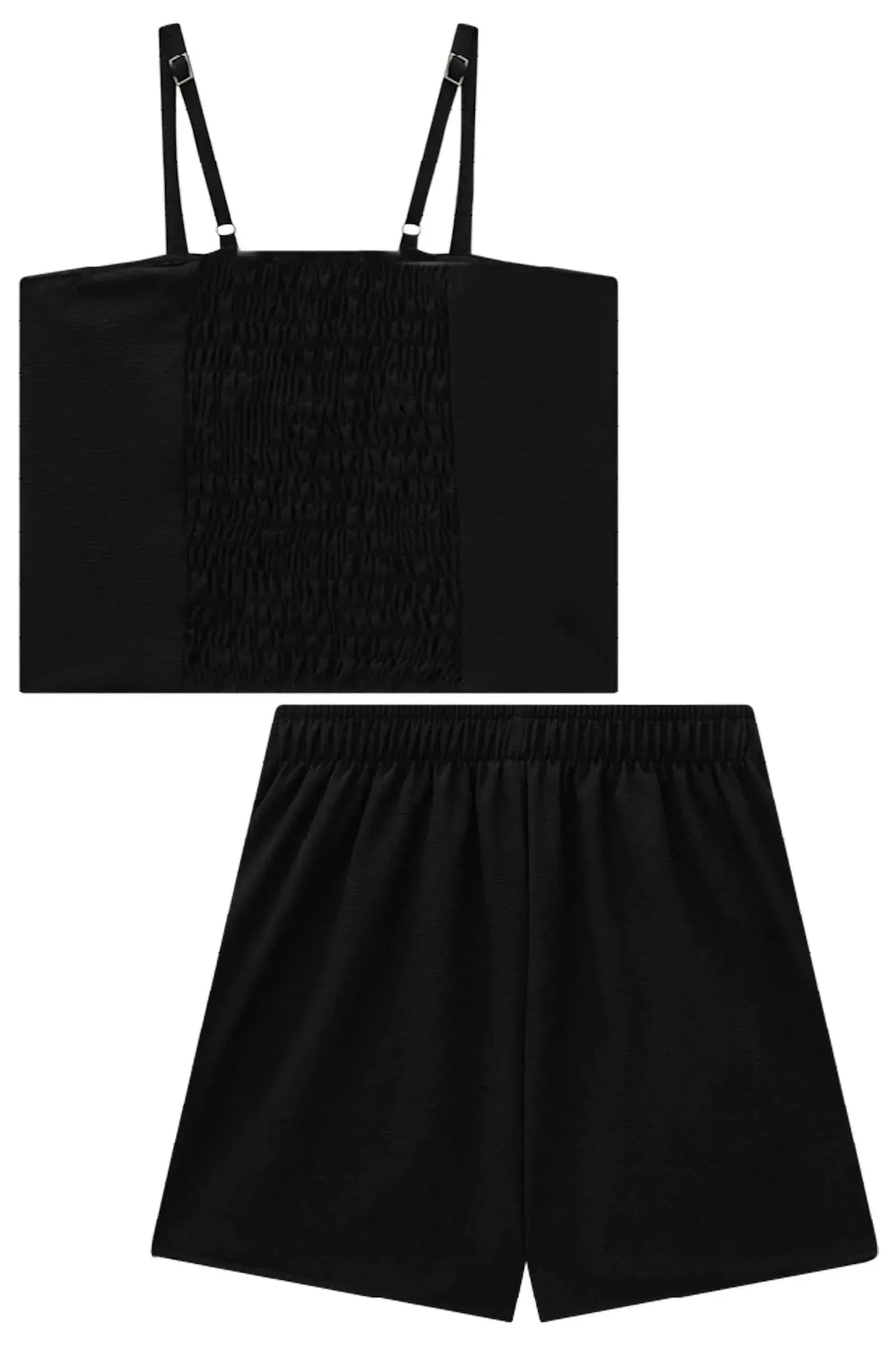 Conjunto de Top Cropped e Short Saia em Crepe Dua Lipa 87474 Lilimoon Teen Menina