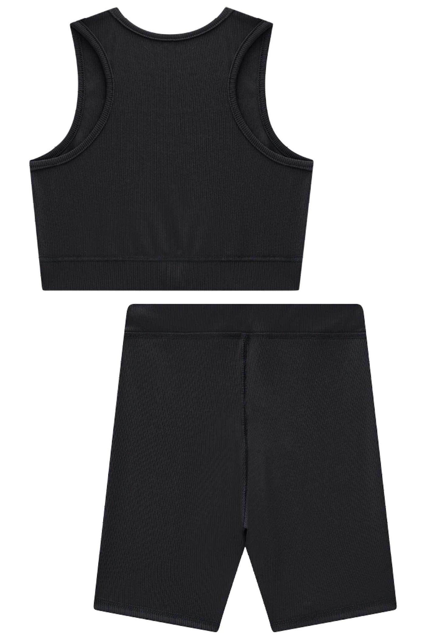 Conjunto de Top Cropped e Shorts Biker em Ribana Fancy 84651 Vic&Vicky Teen Menina