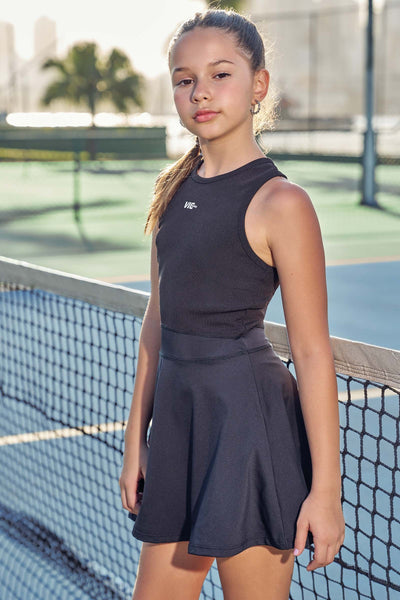 Conjunto de Vestido e Shorts Biker em Malha UV 50+ 84654 Vic&Vicky Teen Menina