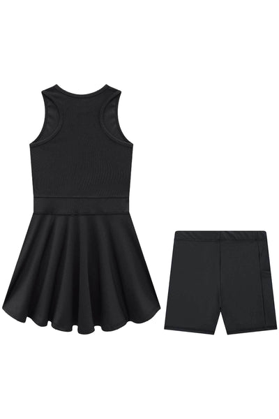 Conjunto de Vestido e Shorts Biker em Malha UV 50+ 84654 Vic&Vicky Teen Menina