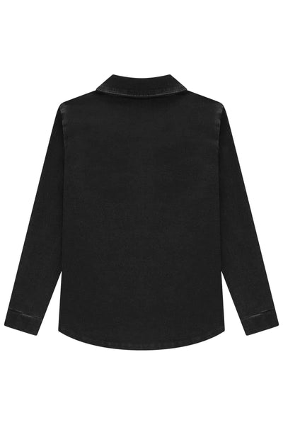 Jaqueta em Jeans Black com Elastano 79983 Lilimoon Teen Menina