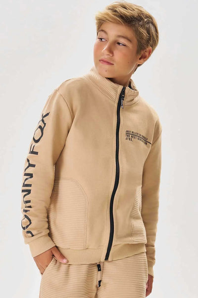 Jaqueta em Moletom sem Pelúcia com Detalhe em Moletom Relevo sem Pelúcia 80748 Johnny Fox Teen Menino