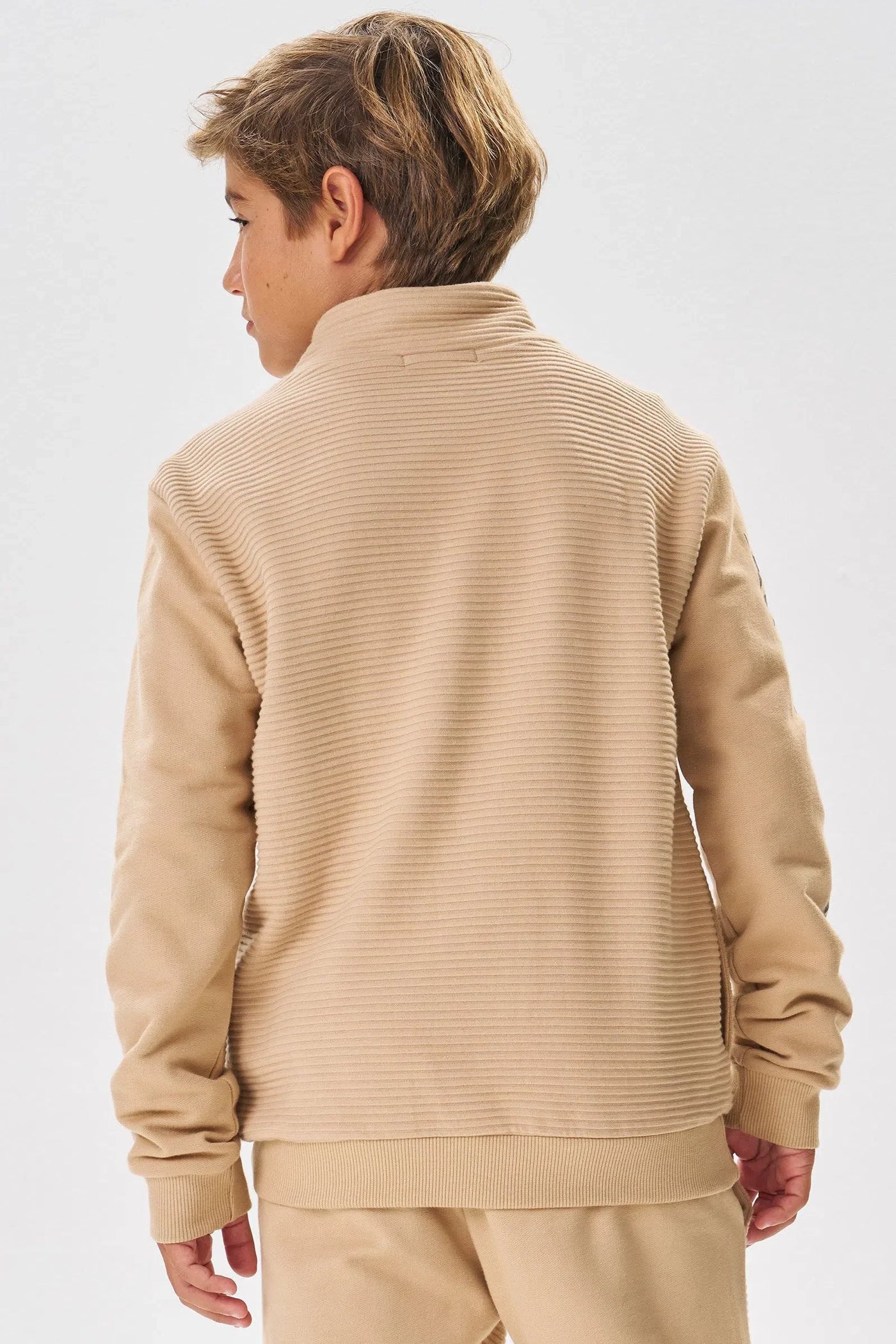 Jaqueta em Moletom sem Pelúcia com Detalhe em Moletom Relevo sem Pelúcia 80748 Johnny Fox Teen Menino