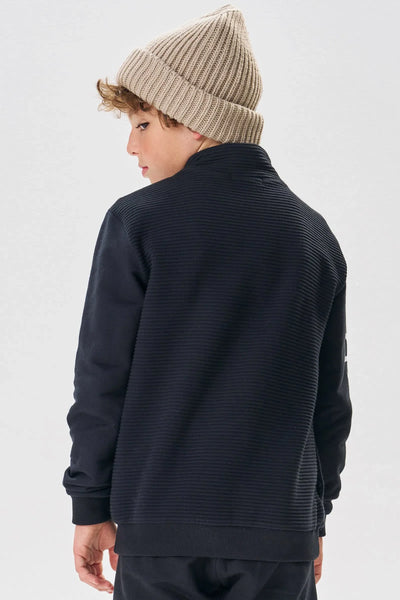 Jaqueta em Moletom sem Pelúcia com Detalhe em Moletom Relevo sem Pelúcia 80748 Johnny Fox Teen Menino