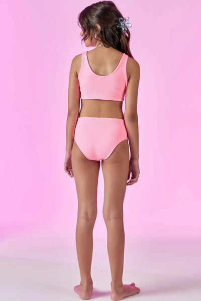 Maiô em Malha Jacquard Catarina UV 50+ 87898 Vic&Vicky Teen Menina