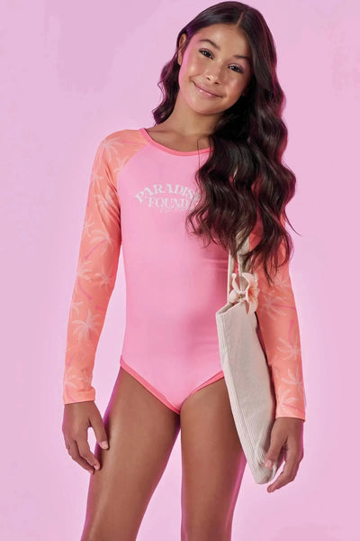 Maiô Manga Longa em Malha UV 50+ 88648 Vic&Vicky Teen Menina