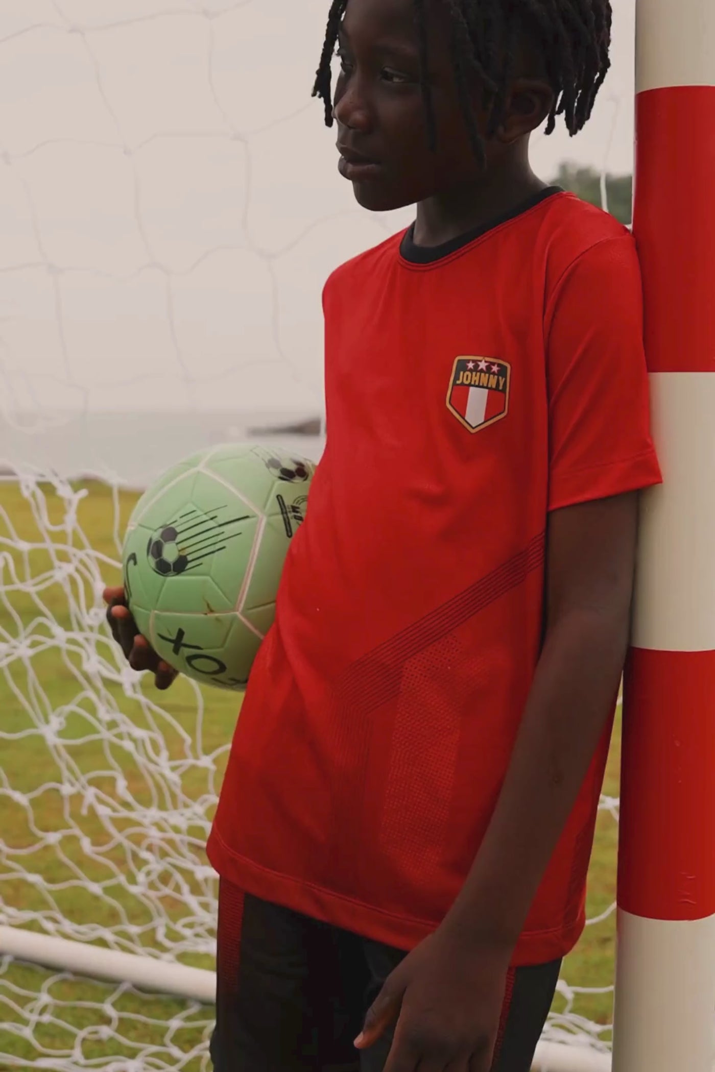 Conjunto de Camiseta e Bermuda em Malha Space Green 85691 Johnny Fox Teen Menino