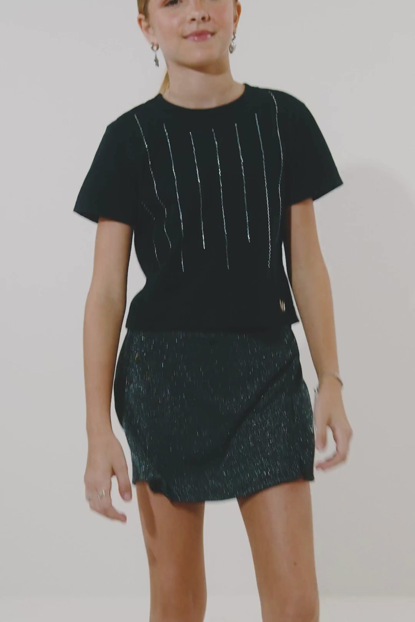 Vestido em Malha Inter Shine 83721 Lilimoon Teen Menina