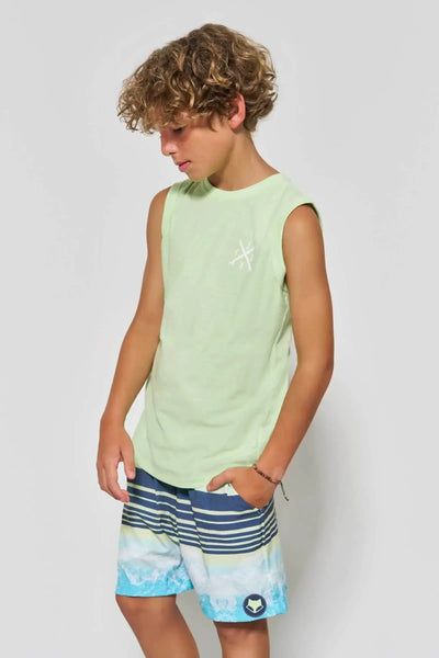 Regata em Meia Malha Flamê 86832 Johnny Fox Teen Menino