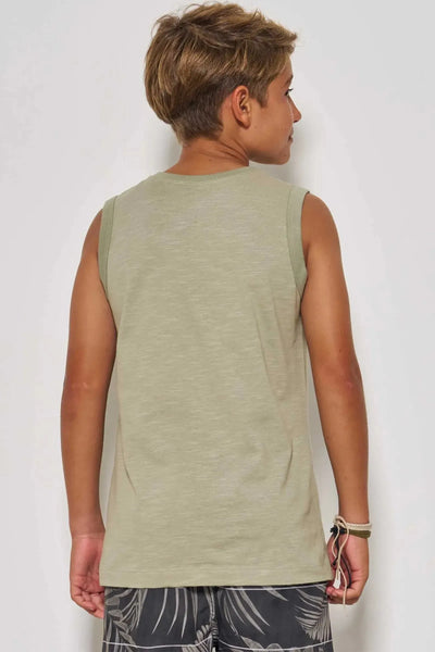 Regata em Meia Malha Flamê 86832 Johnny Fox Teen Menino