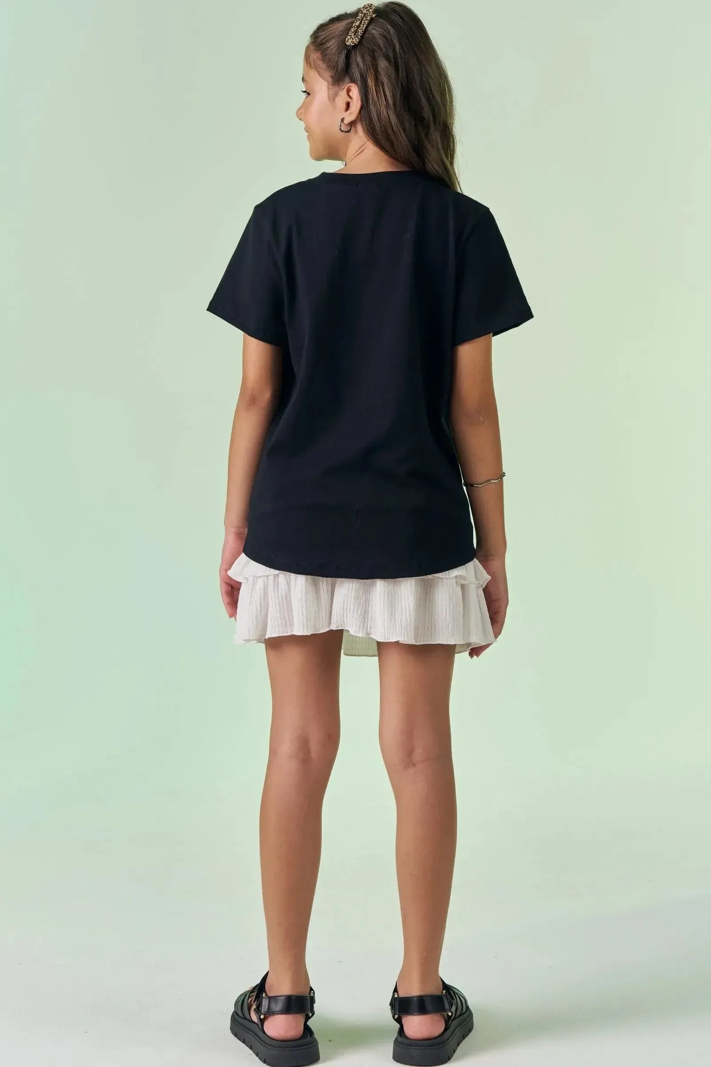 Saia em Malha Texturizada 87509 Vic&Vicky Teen Menina