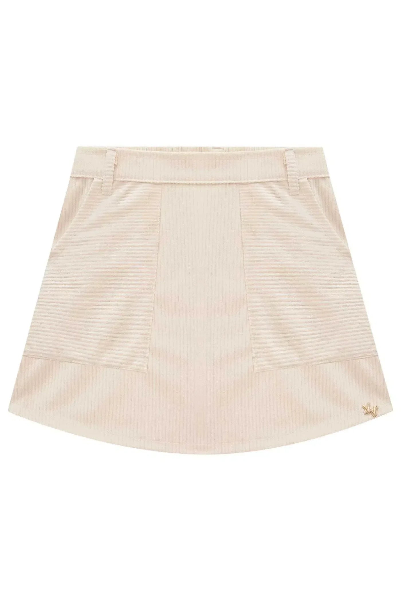 Saia em Malha Veludo Cotelê 80125 Vic&Vicky Teen Menina