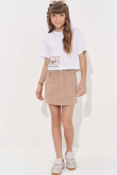 Saia em Sarja com Elastano 83004 Vic&Vicky Teen Menina