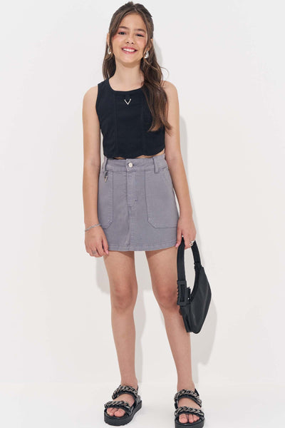 Saia em Sarja com Elastano 83004 Vic&Vicky Teen Menina