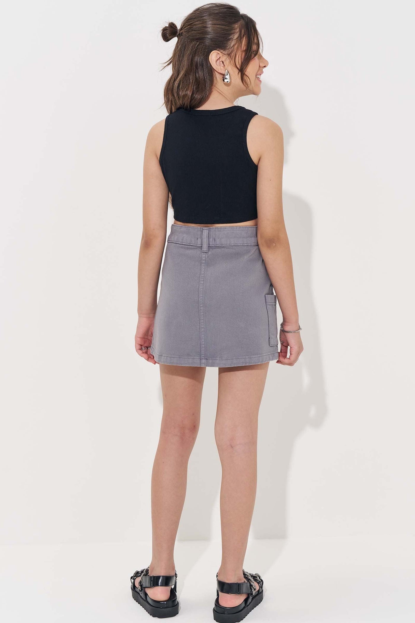 Saia em Sarja com Elastano 83004 Vic&Vicky Teen Menina