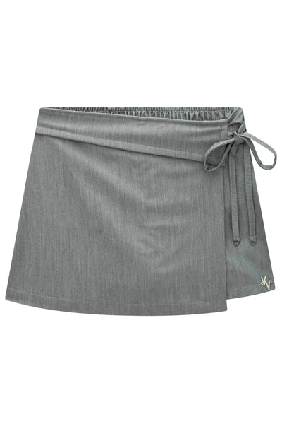 Short Saia em Blend de Viscose Sarjada 87506 Vic&Vicky Teen Menina