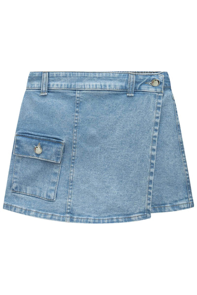 Short Saia em Jeans com Elastano 83892 Vic&Vicky Teen Menina