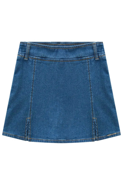 Short Saia em Jeans com Elastano 89011 Lilimoon Teen Menina
