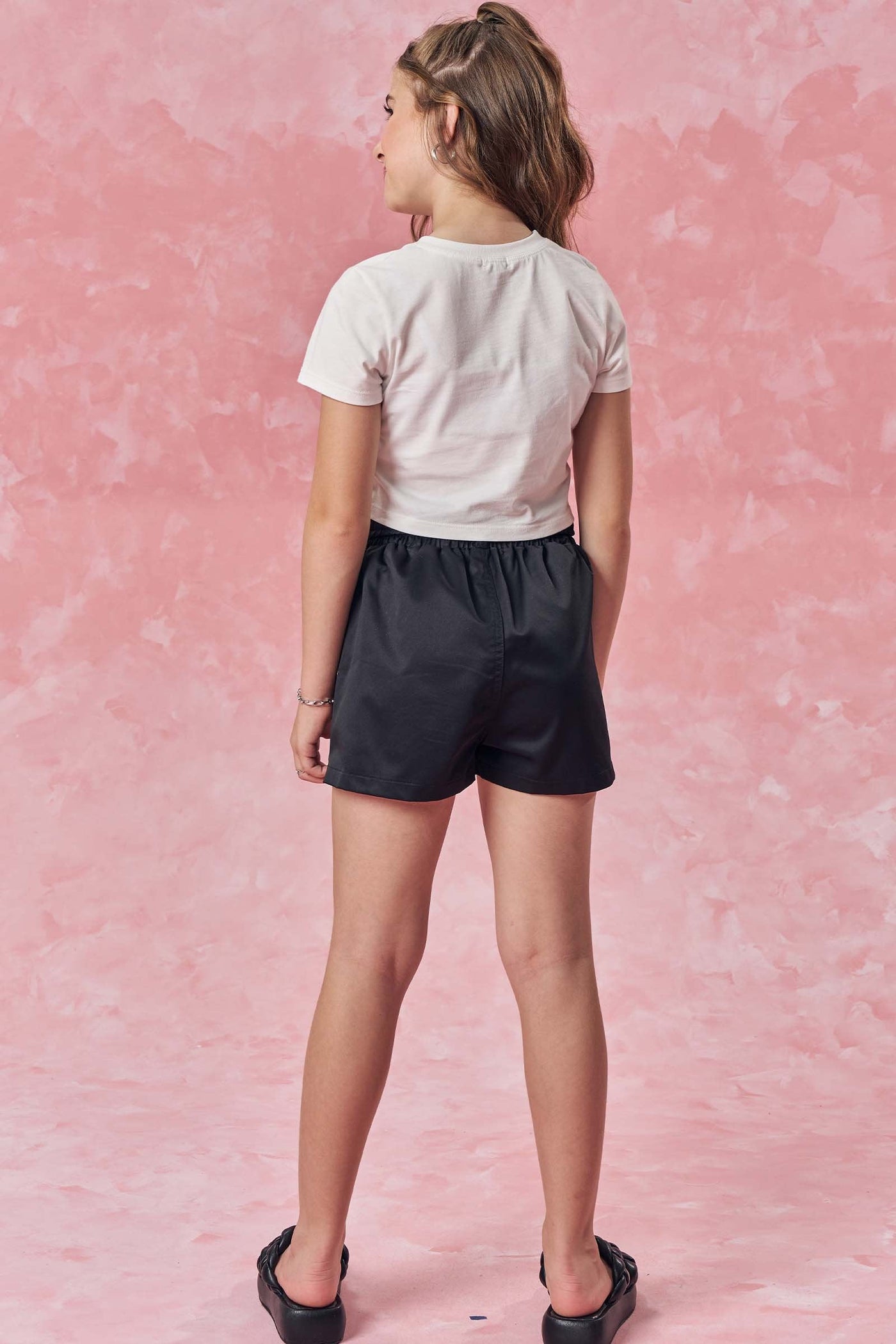 Short Saia em Nylon Alfaiataria 83022 Vic&Vicky Teen Menina