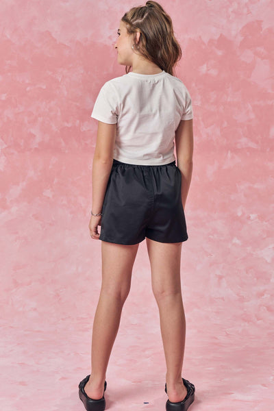 Short Saia em Nylon Alfaiataria 83022 Vic&Vicky Teen Menina