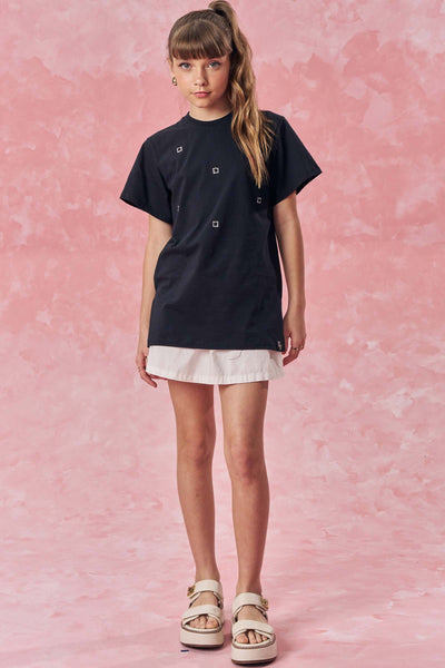 Short Saia em Sarja com Elastano 85319 Vic&Vicky Teen Menina