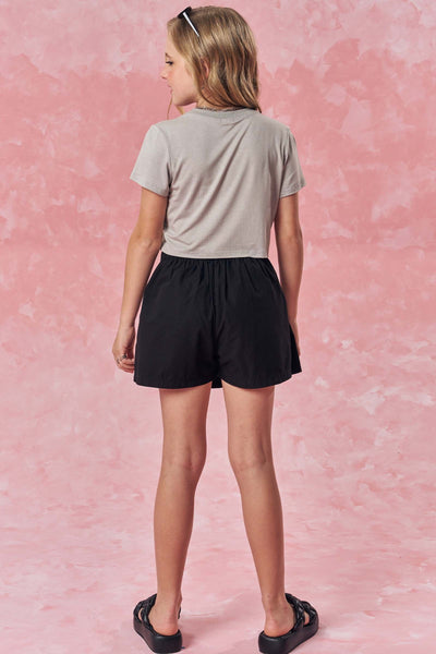 Short Saia em Sarja com Elastano 85319 Vic&Vicky Teen Menina