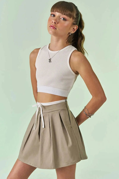 Short Saia em Sarja com Elastano 87507 Vic&Vicky Teen Menina