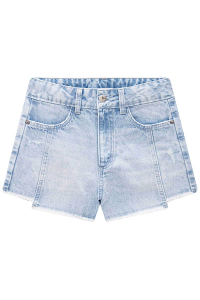 Shorts Cintura Alta em Jeans Arkansas 83547 Vic&Vicky Teen Menina